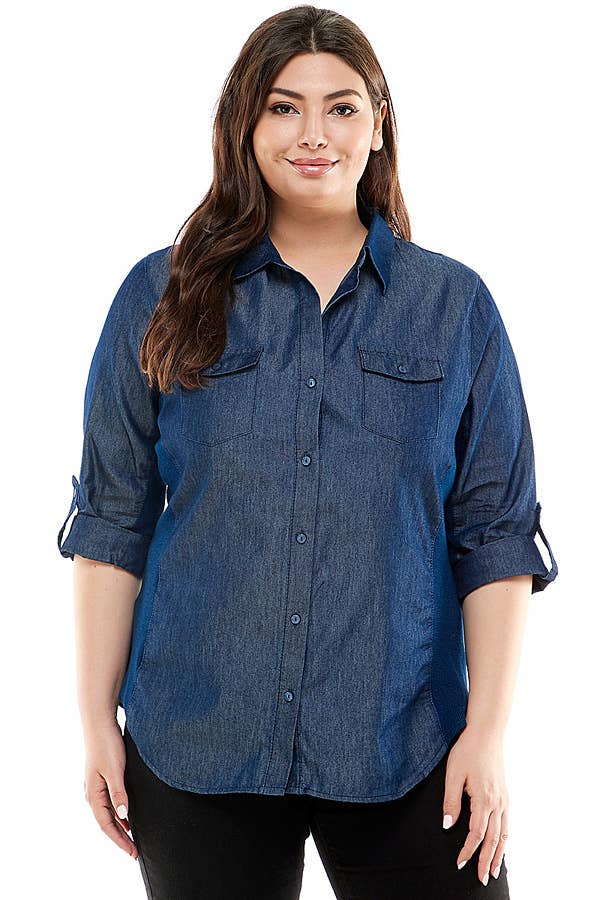 Veracci - Chambary Button Shirt with Side Stretch