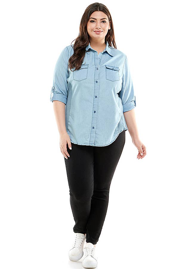 Veracci - Chambary Button Shirt with Side Stretch