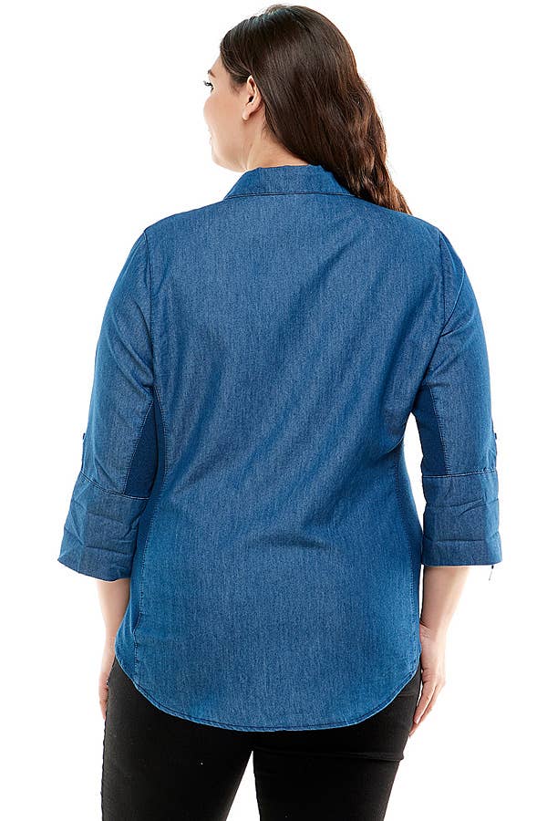 Veracci - Chambary Button Shirt with Side Stretch