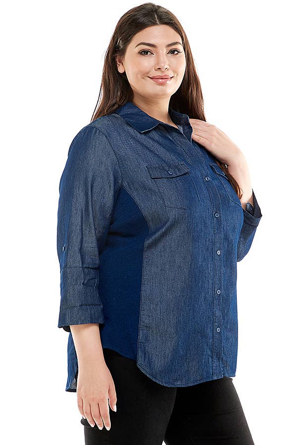 Veracci - Chambary Button Shirt with Side Stretch