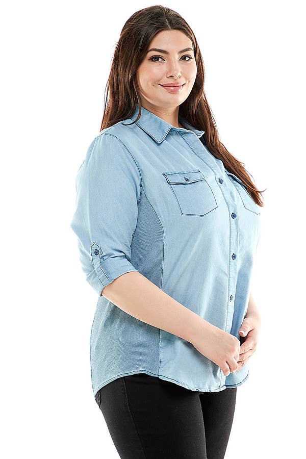 Veracci - Chambary Button Shirt with Side Stretch