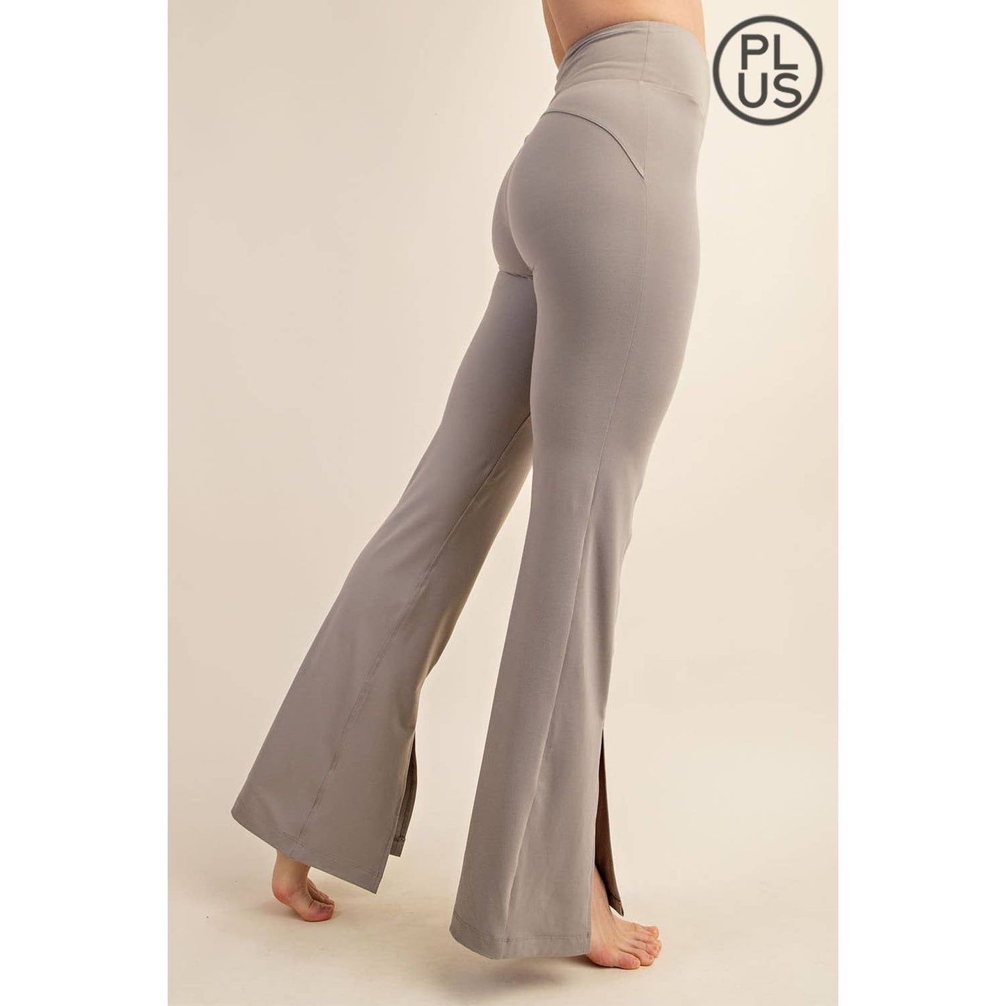 Platinum Butter Soft Front Split Leggings