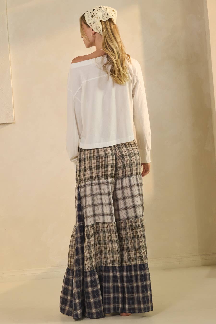 Oddi - Curvy Relaxed Patchwork Pants