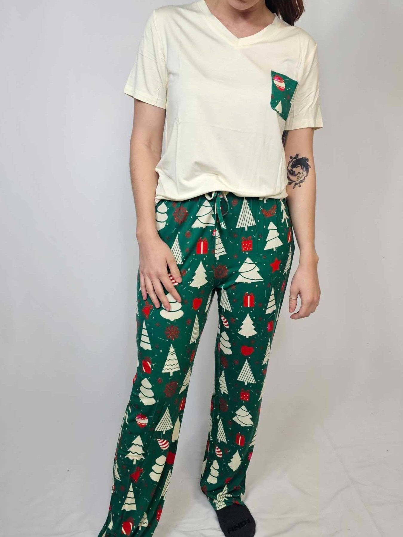 Christmas Trees Modal Pajamas Set