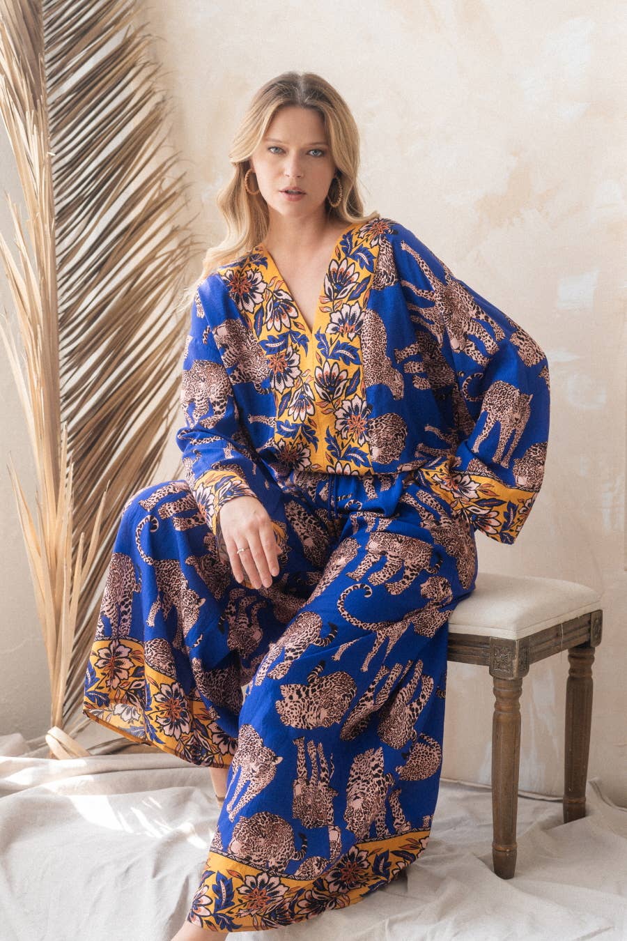 Oddi - Leopard Border Printed Top