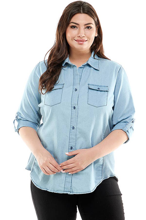 Veracci - Chambary Button Shirt with Side Stretch