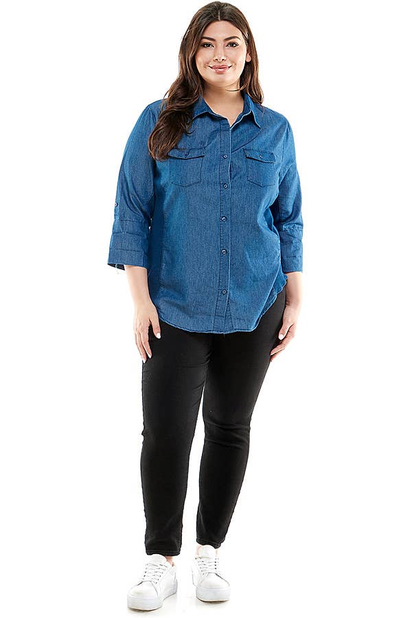 Veracci - Chambary Button Shirt with Side Stretch