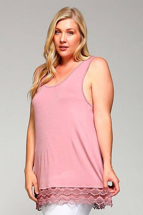 Indigo Blue Lace Extender Tunic Top