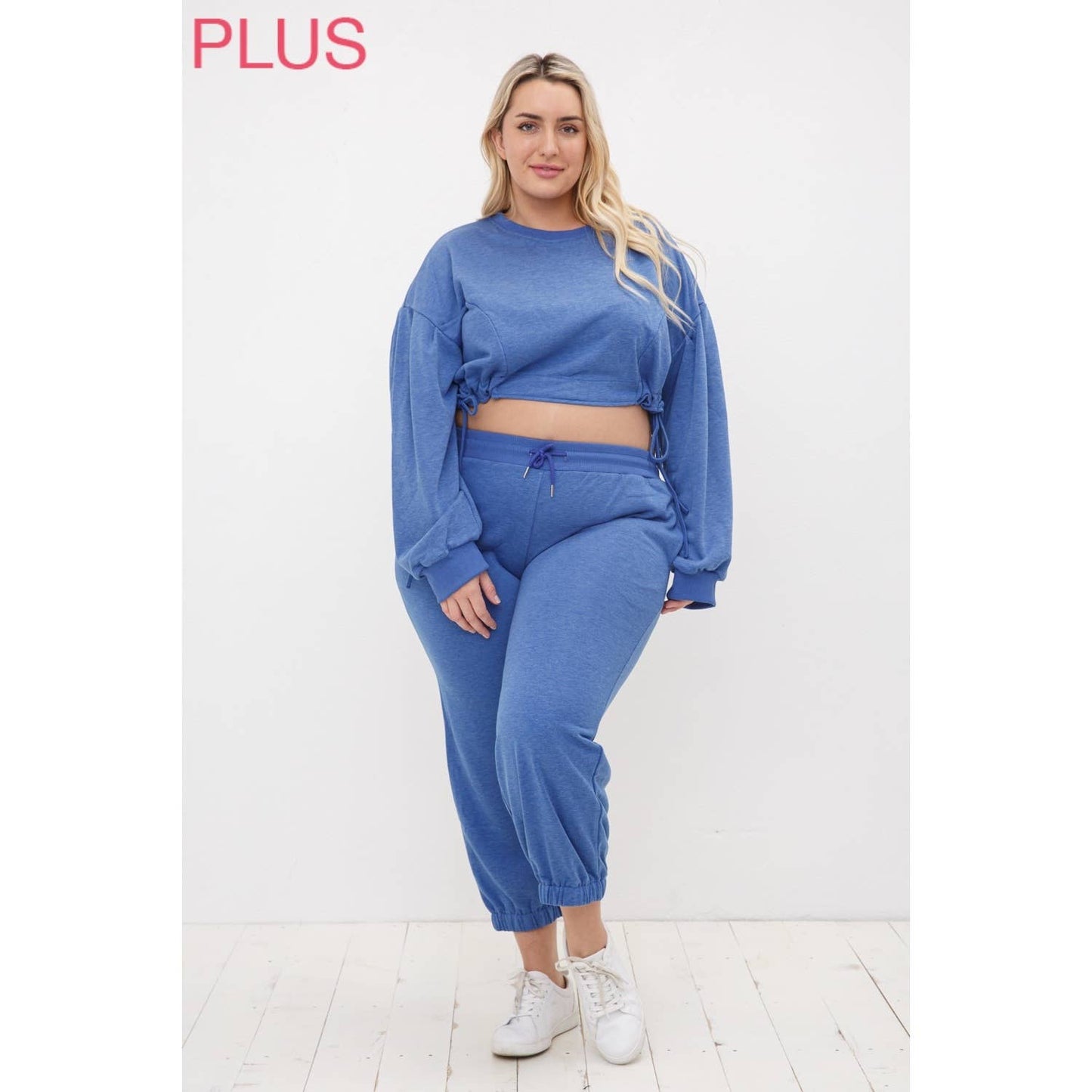 Sweet Generis - CURVY CROPPED FRENCH TERRY JOGGER SWEATPANTS