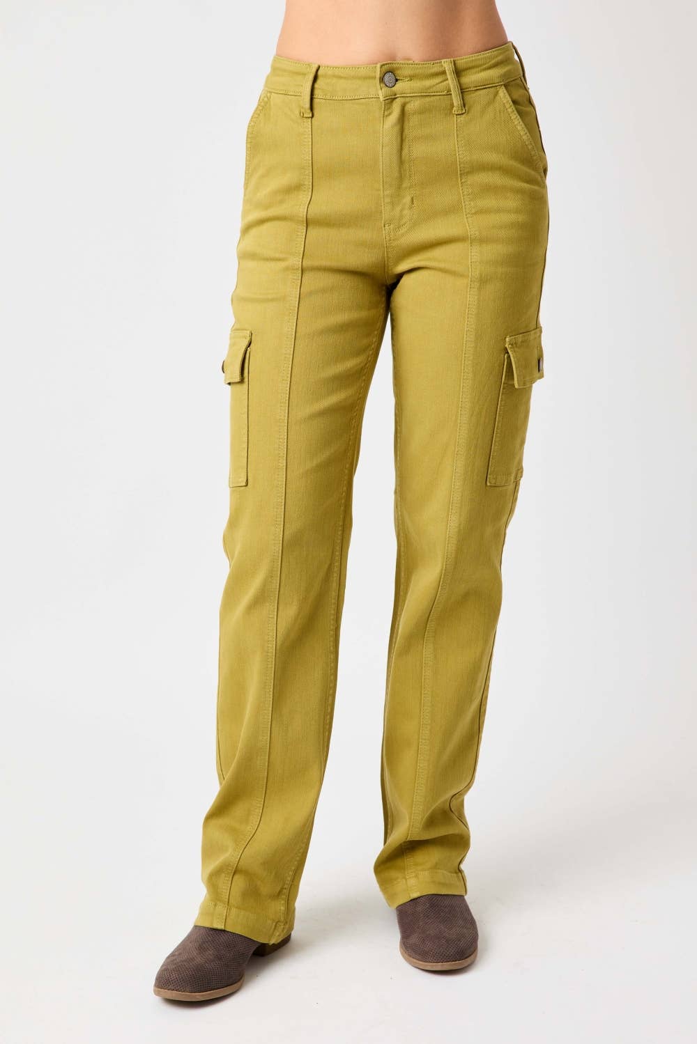 Judy Blue Jeans - HW Garment Dyed Cargo Straight