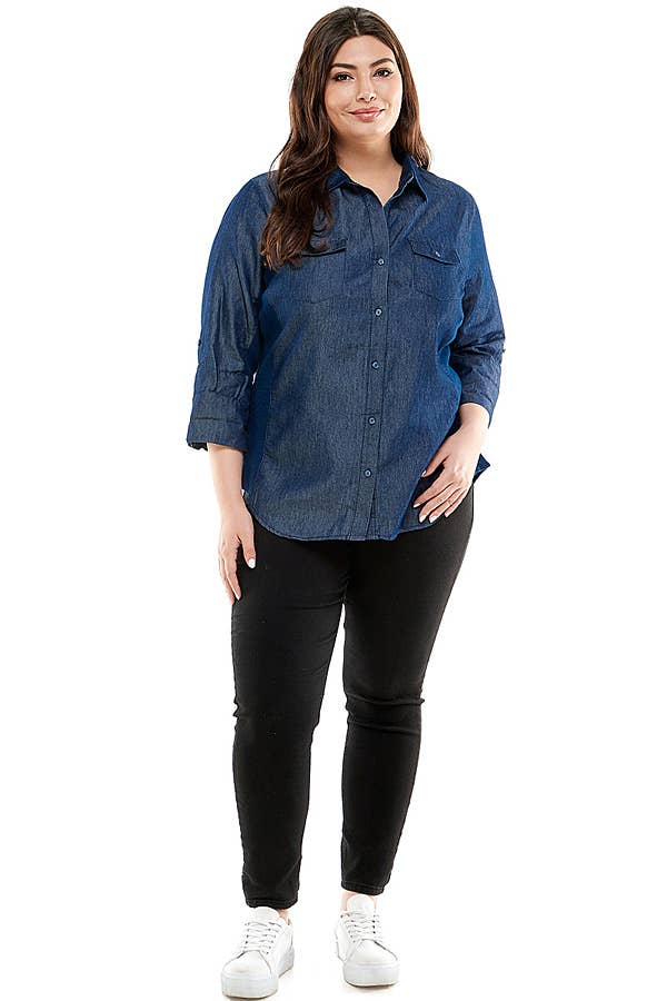 Veracci - Chambary Button Shirt with Side Stretch