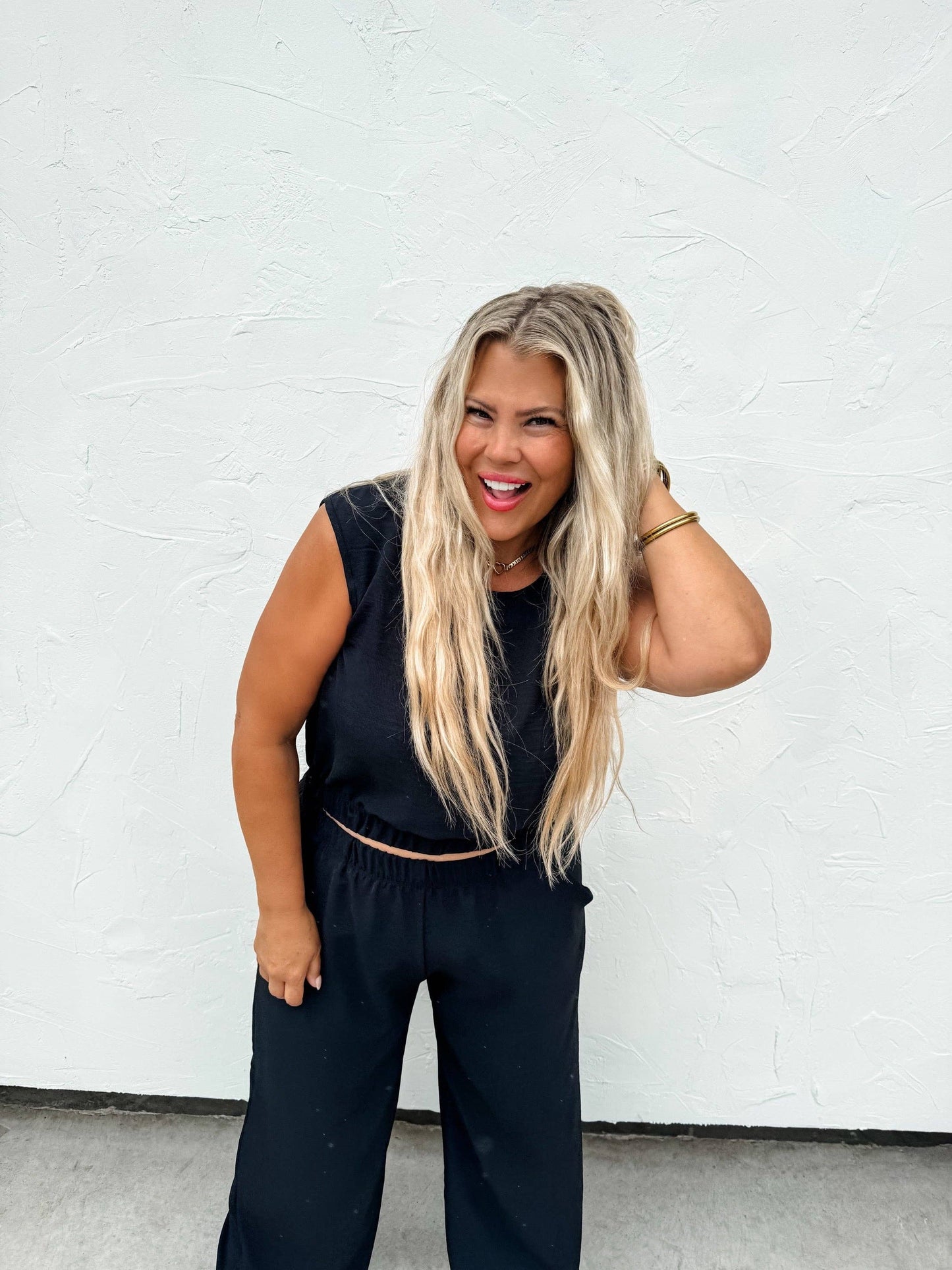 BLAKELEY - BLACK JESSICA SUMMER PANT SET