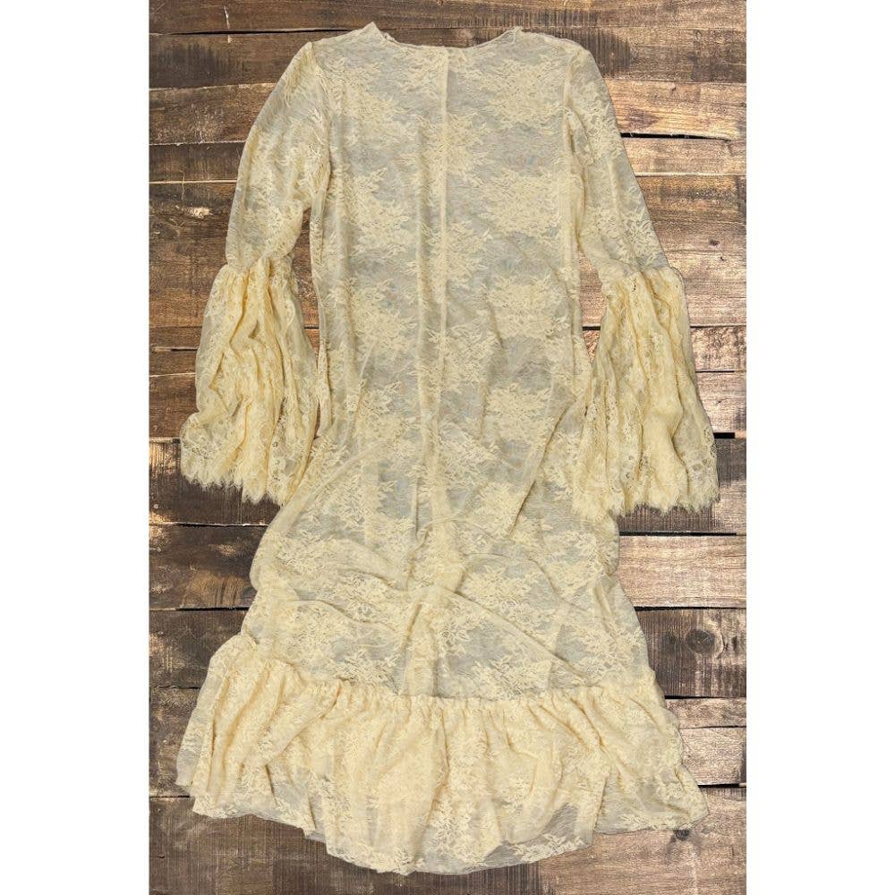 Jaded Gypsy - Garden Tea Lace Dress - Oatmeal