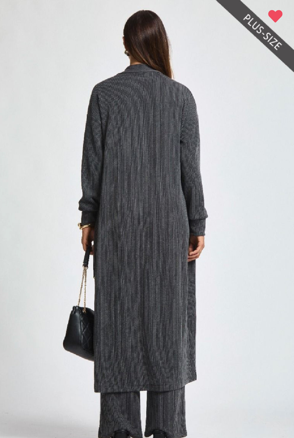 The Black Sunrise Long Cardi & Pants Set
