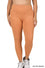 Curvy Butter Orange Athletic High Waisted Full Length Leggings