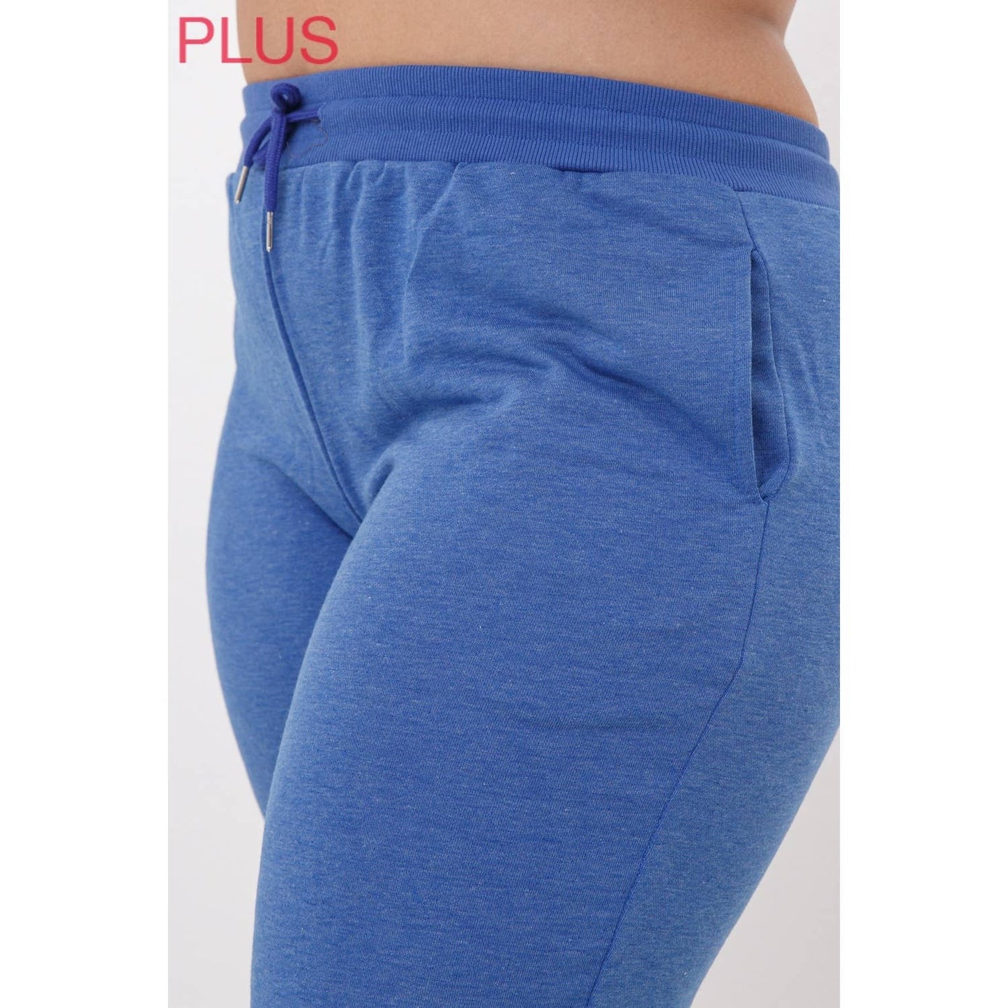 Sweet Generis - CURVY CROPPED FRENCH TERRY JOGGER SWEATPANTS