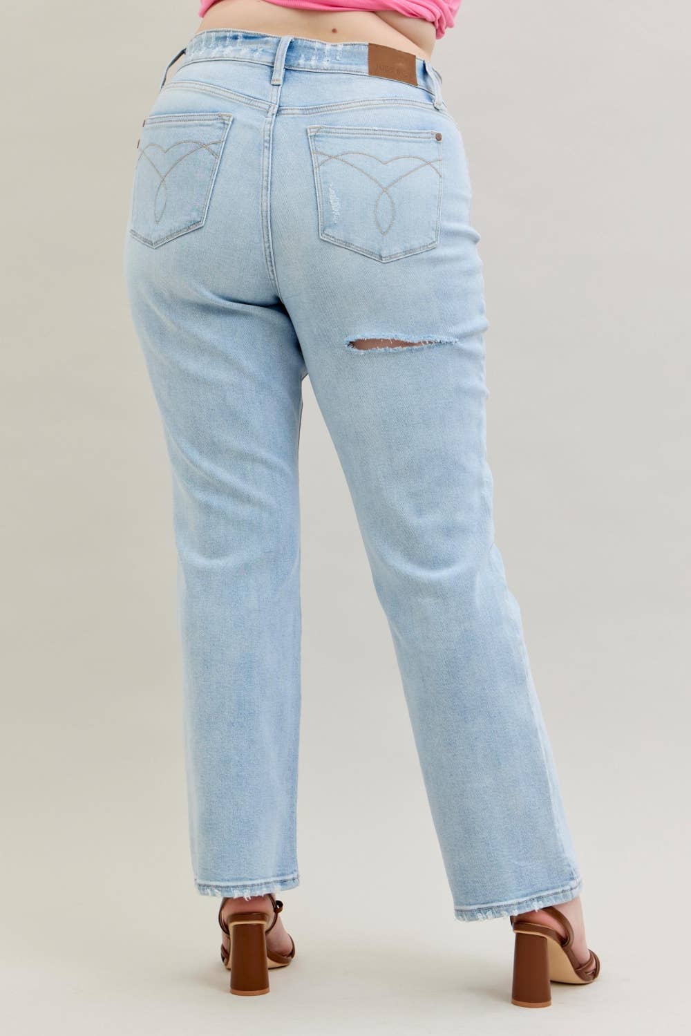 Judy Blue Jeans - HW Destroy & Back Ripped 90's Straight