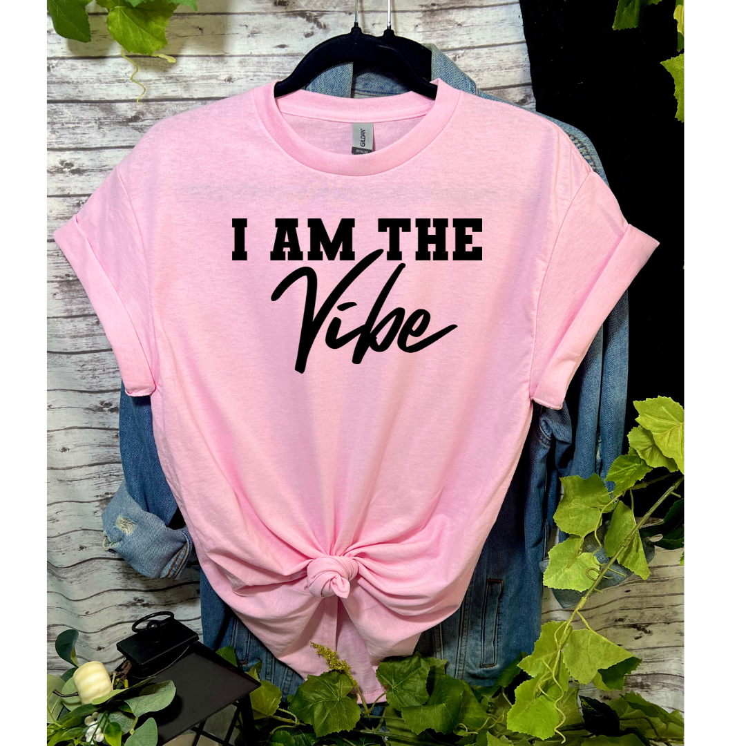 Duck Creations-PINK I Am The Vibe T-shirt