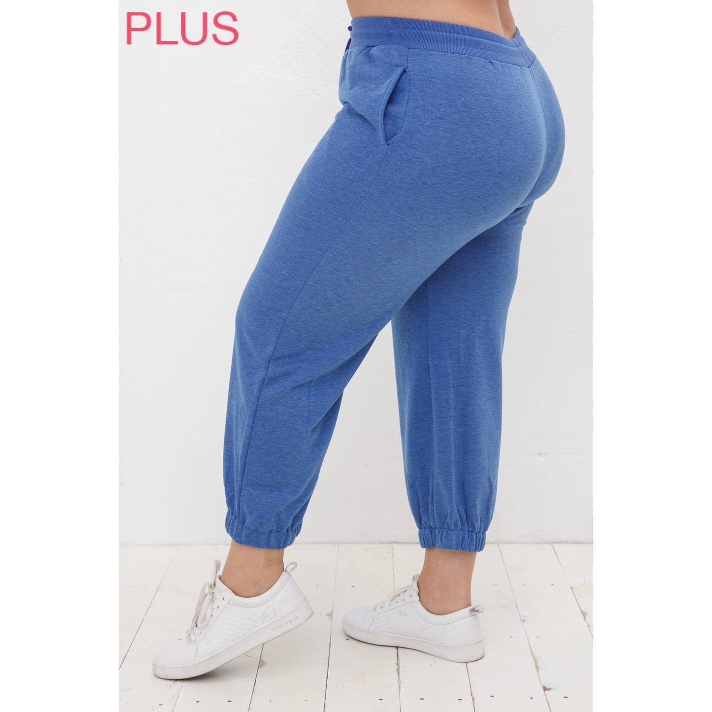 Sweet Generis - CURVY CROPPED FRENCH TERRY JOGGER SWEATPANTS