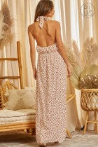 The Curvy Peek A Boo Crisscross Maxi Dress