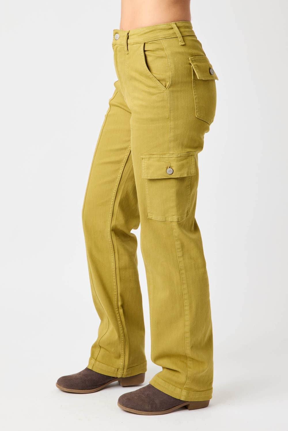 Judy Blue Jeans - HW Garment Dyed Cargo Straight