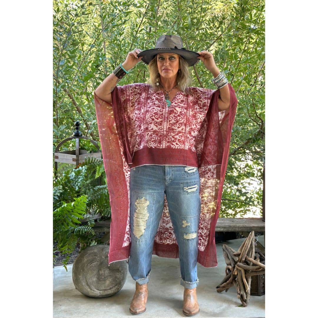 Jaded Gypsy - On The Go Tunic - Wine