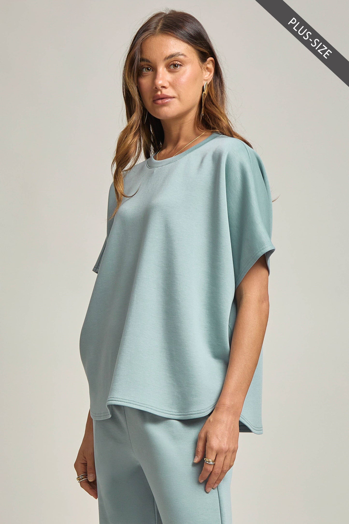 Dear Scarlett -Poncho Top + Bell Bottom Modal Set