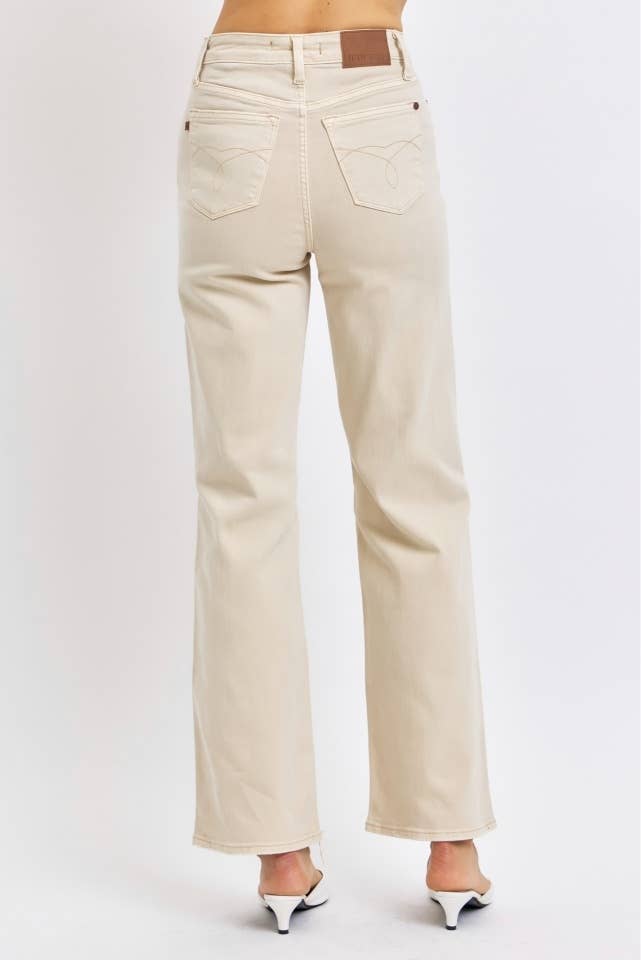 Judy Blue Jeans - HW Garment Dyed Destroy 90's Straight