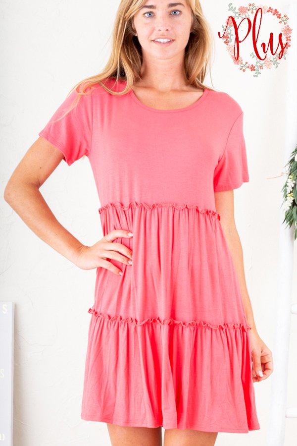 HEIMISH - Coral Babydoll Dress
