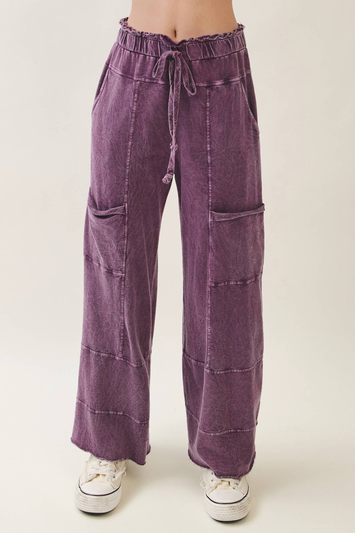 J Her - Mineral Wash Wide leg pants