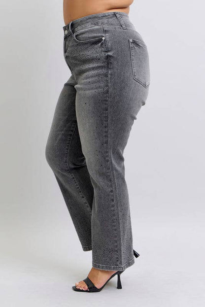 Judy Blue Jeans - HW Rhinestone Straight
