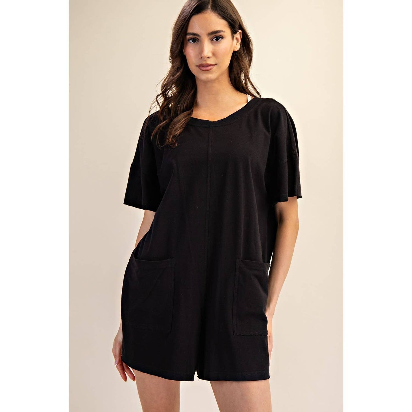 Rae Mode - RED COTTON LYCRA SUMMER ROMPER