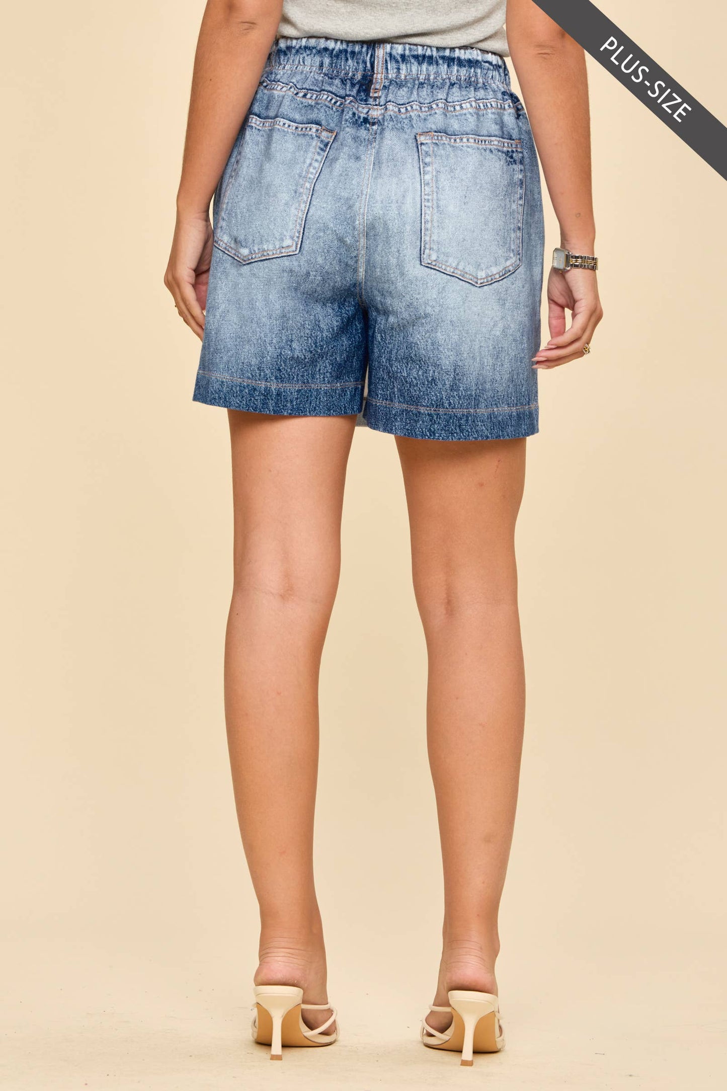 Dear Scarlett - Classic Blue Zenim Pull-On Skort