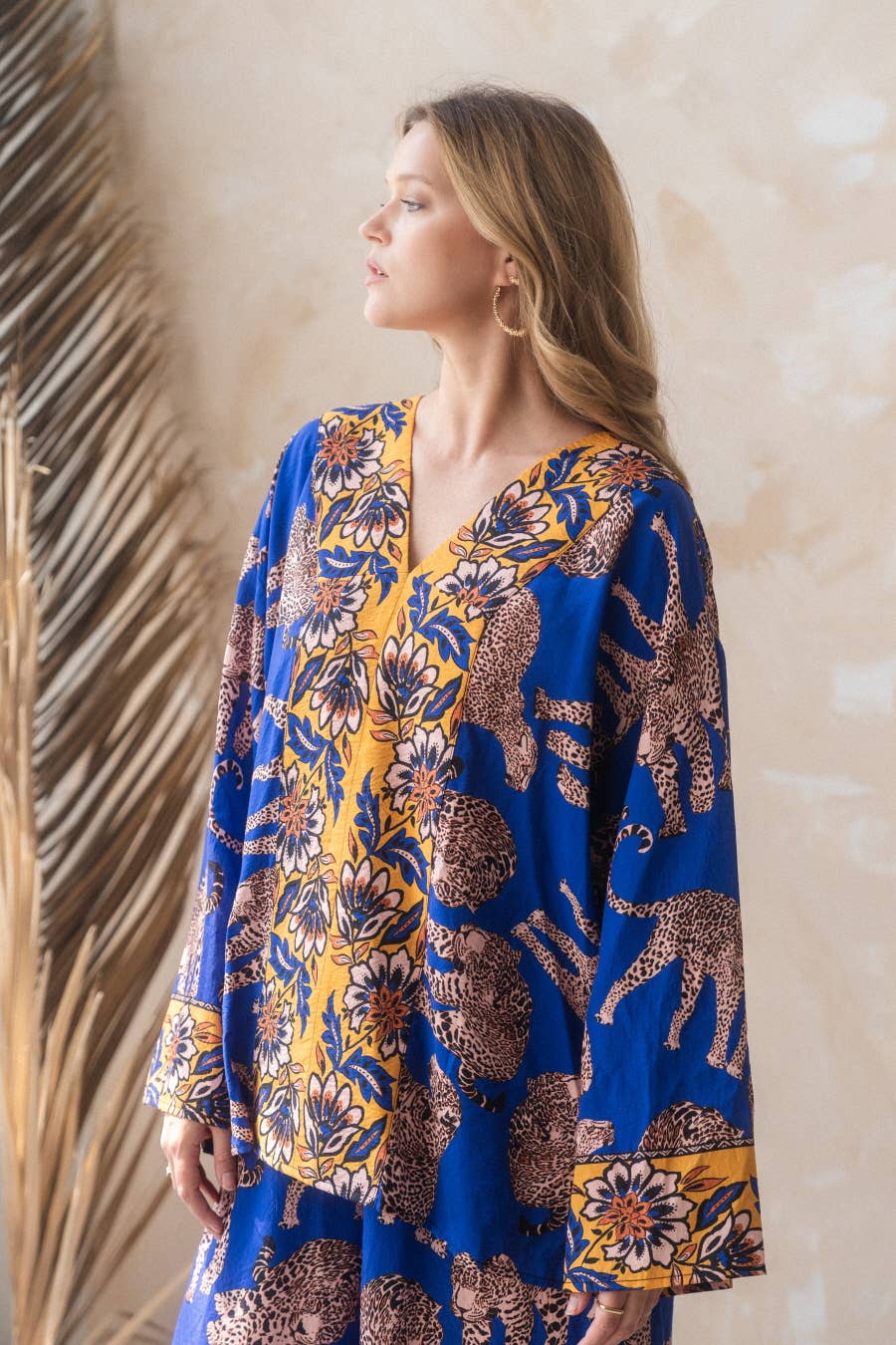 Oddi - Leopard Border Printed Top