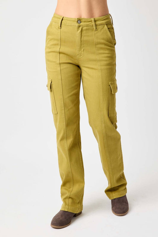 Judy Blue Jeans - HW Garment Dyed Cargo Straight