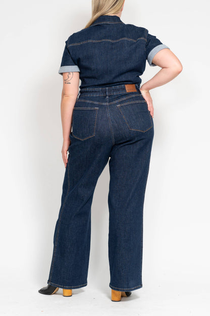 Judy Blue Jeans - HW Tummy Control Jumpsuit Straight
