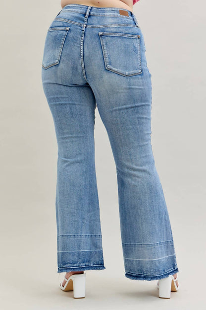 Judy Blue Jeans - HW "Tummy Control " w/ Release Hem Flare