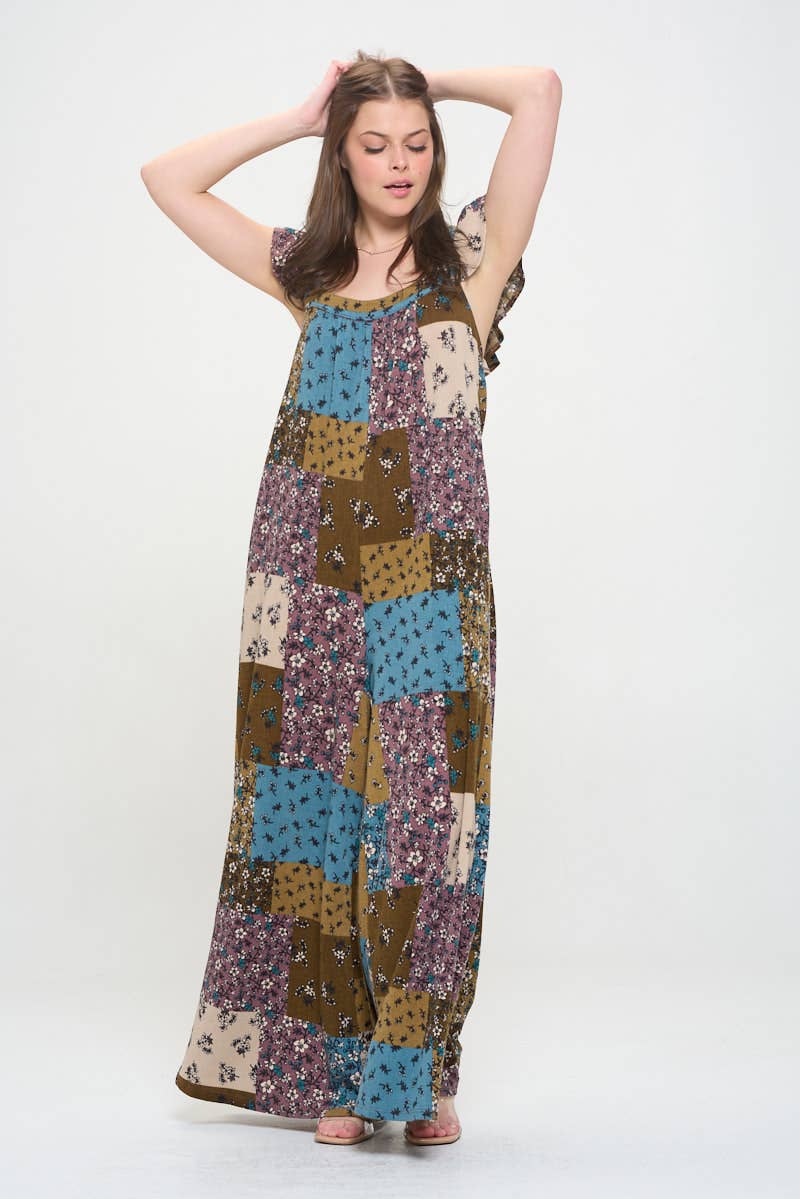 JADE BY JANE - RUFFLE KNIT MAXI JUMPSUIT
