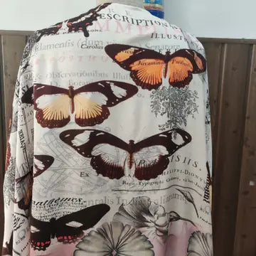 Butterflies and Daisies High Low Kimono