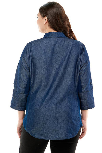 Veracci - Chambary Button Shirt with Side Stretch