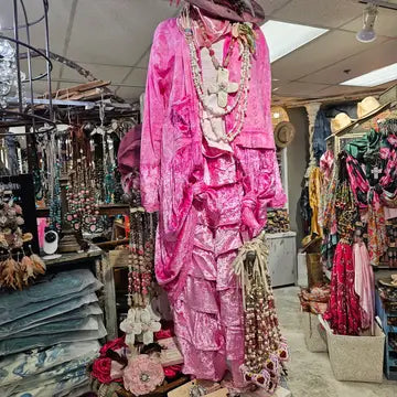 Magenta Ruffle Pant Set by A Rare Bird