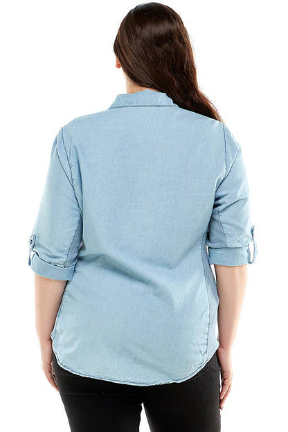 Veracci - Chambary Button Shirt with Side Stretch