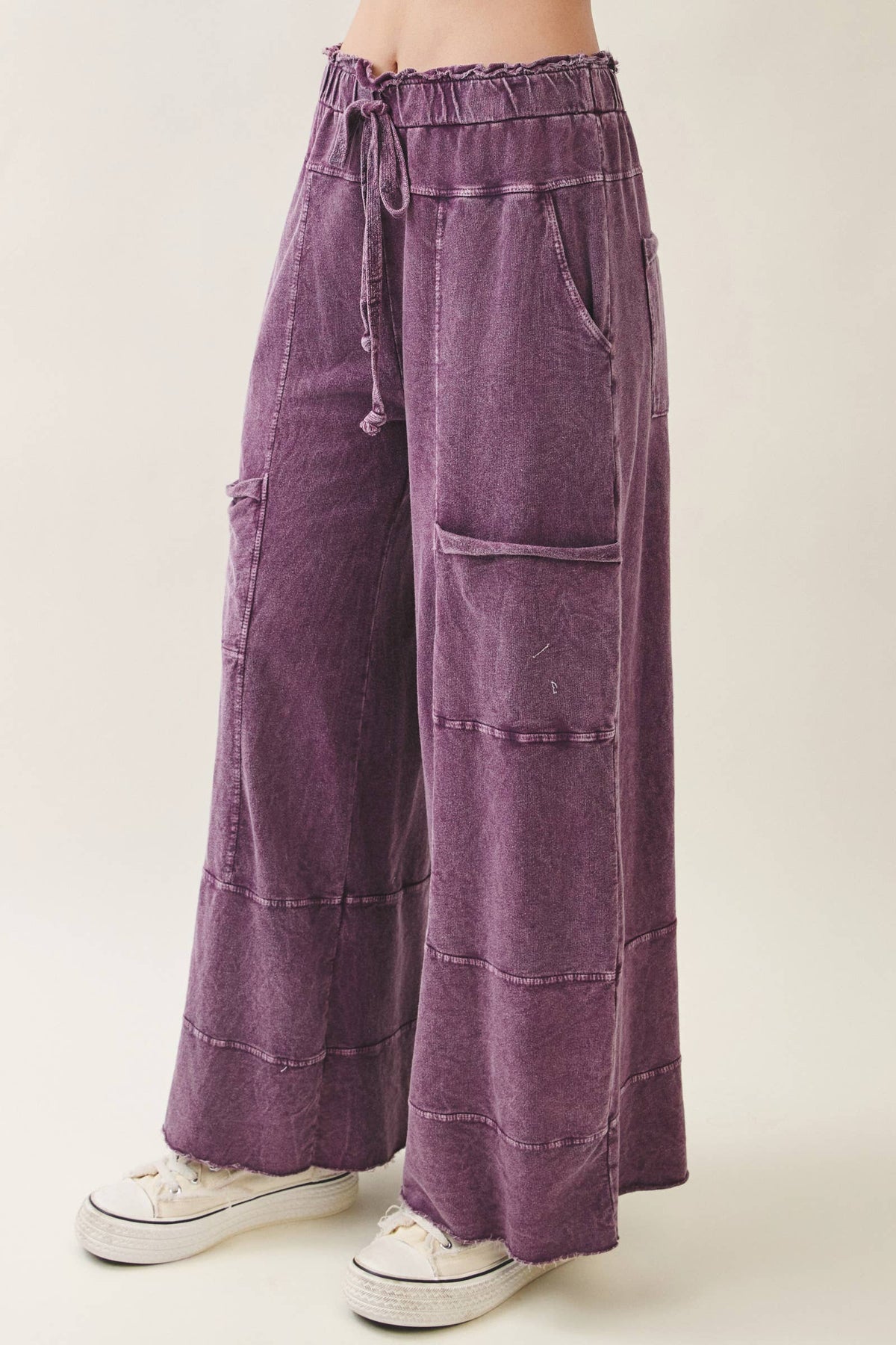 J Her - Mineral Wash Wide leg pants