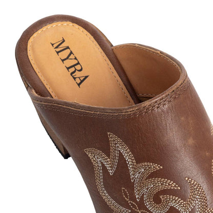 Myra Bag - Ximena Ranch Mules in Chocolate Brown