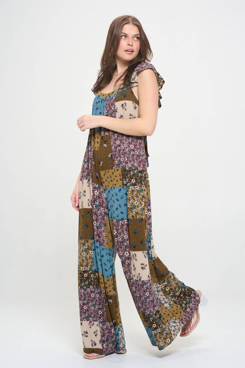 JADE BY JANE - RUFFLE KNIT MAXI JUMPSUIT