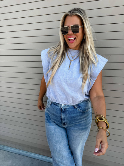 IVORY-STEVIE CAP SLEEVE TOP