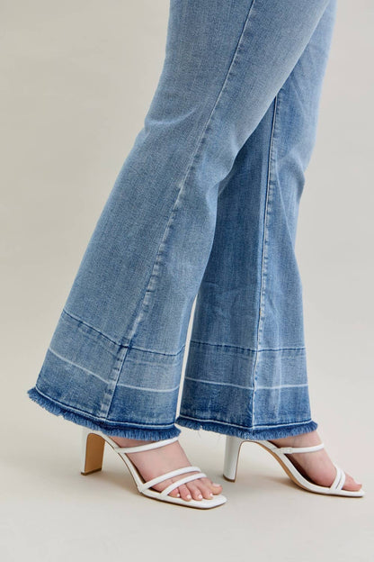 Judy Blue Jeans - HW "Tummy Control " w/ Release Hem Flare