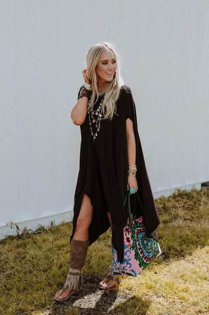 Three Bird Nest - The Wren Tunic - Black