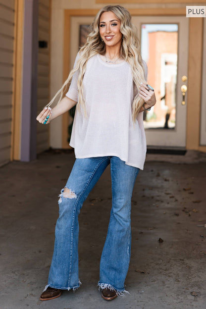 The Curvy Crochet Oversized Relaxed Fit Poncho Top