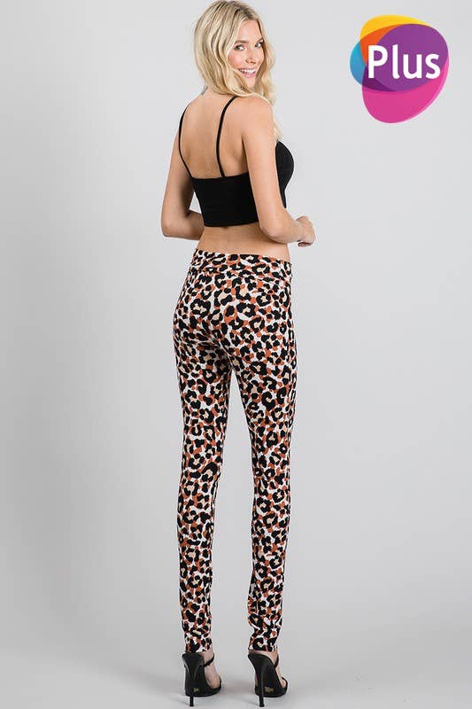 GeeGee Leopard Print Leggings